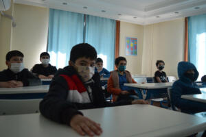 Computer skills with Mr. Hiba, Arabic session with Miss Razan and Mrs Riham, Turkish session with Miss Hümeyra, and English session with Mrs Rima.