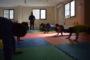 Karate and Kung Fu session with Coach Bassem to build healthy and strong bodies