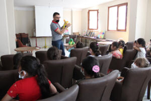 Dental check up and oral hygiene session