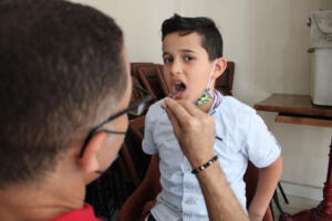 Dental check up and oral hygiene session along with tips on how to keep their teeth healthy with Dr Ammar Mosa.